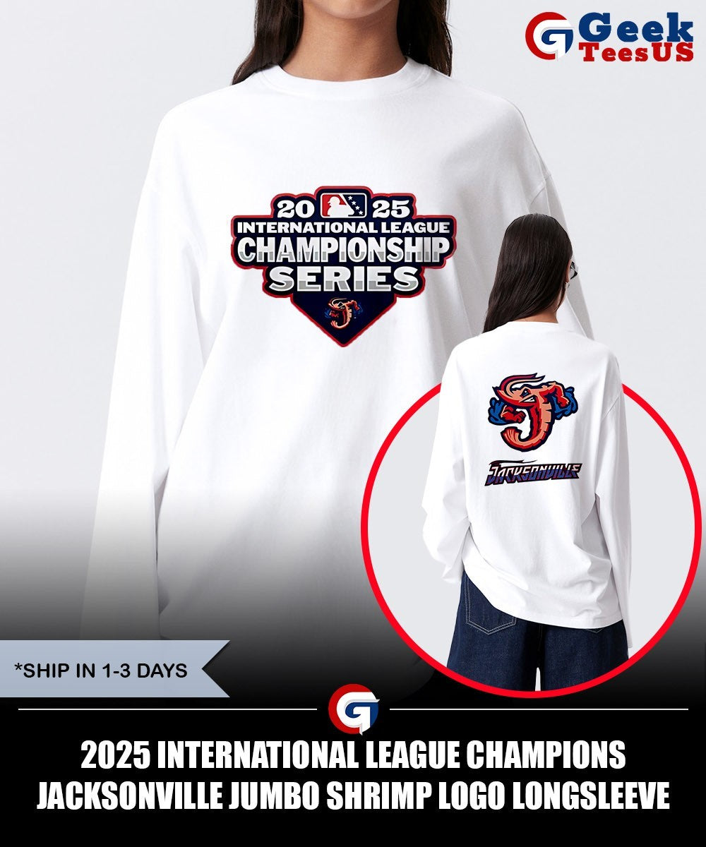 2025 International League Champions Jacksonville Jumbo Shrimp logo shirt