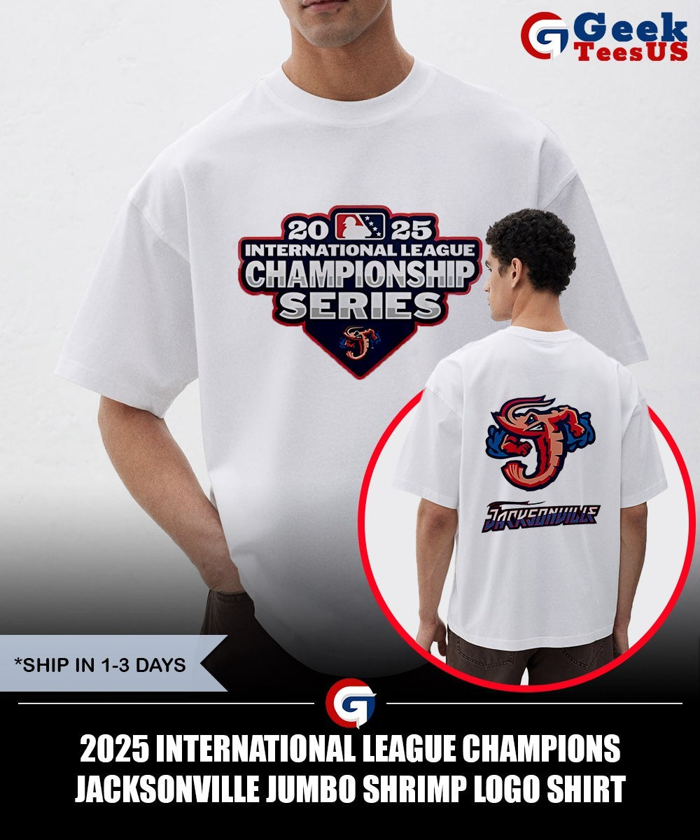 2025 International League Champions Jacksonville Jumbo Shrimp logo shirt