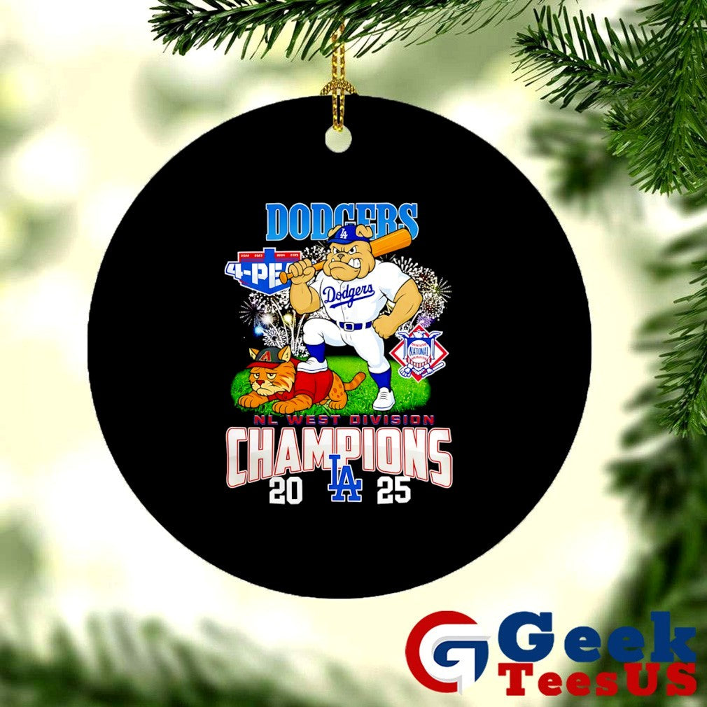 2025 NL West Division Champions Los Angeles Dodgers mascot Victory shirt