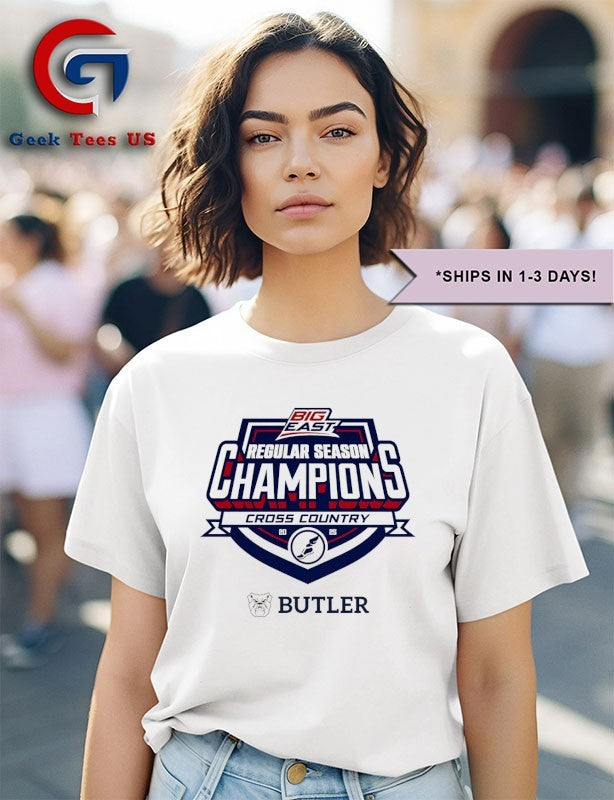 2025 Regular Season Champions Big East Butler Men’s Cross Country logo shirt