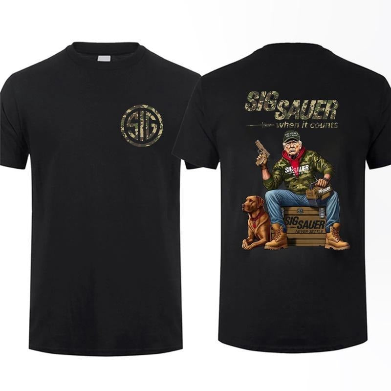 2025 Trump With Sig Sauer P320 When It Counts T-shirt