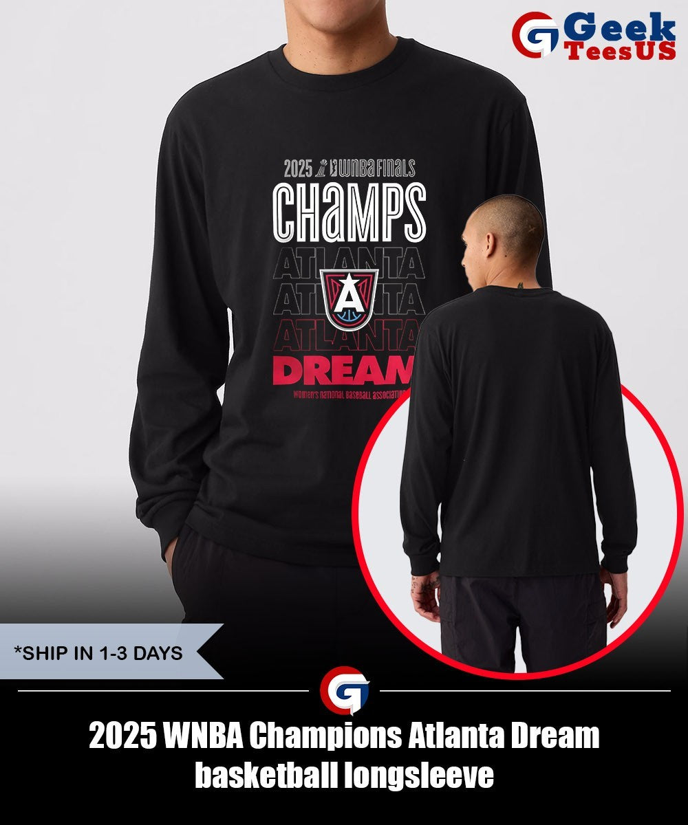 2025 WNBA Champions Atlanta Dream basketball shirt