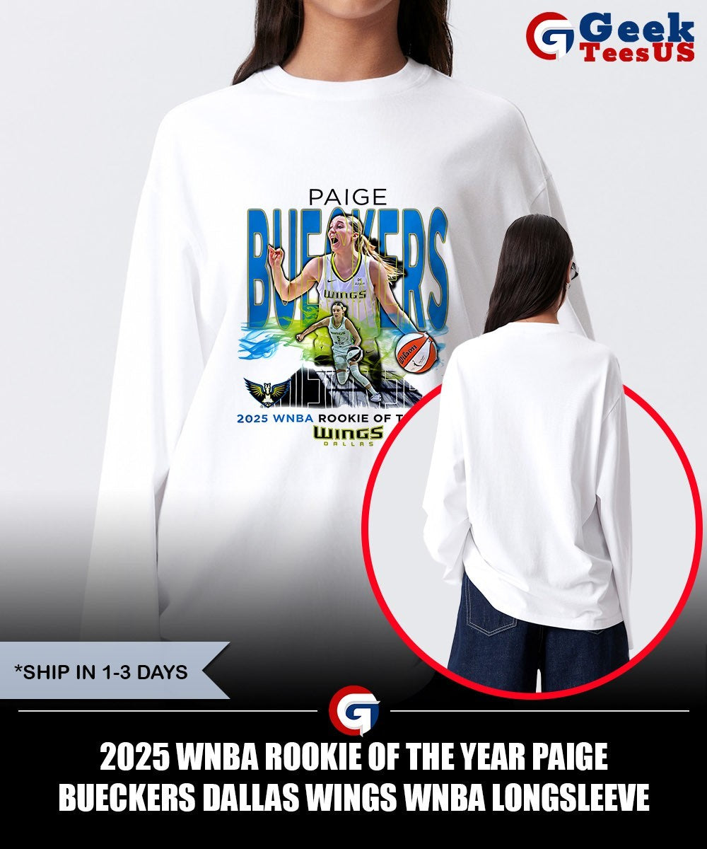 2025 WNBA Rookie of the Year Paige Bueckers Dallas Wings WNBA shirt