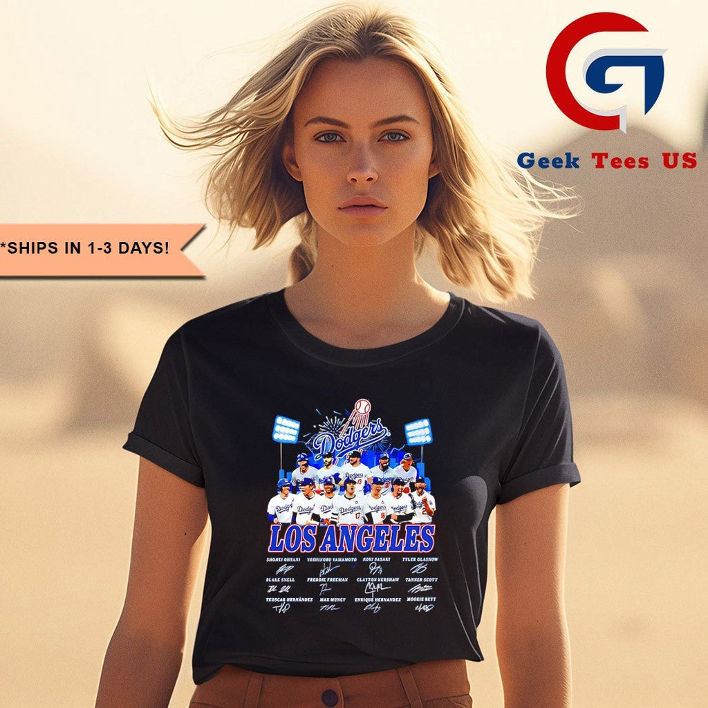 2025 World Series NLCS Champions Los Angeles Dodgers MLB signature shirt