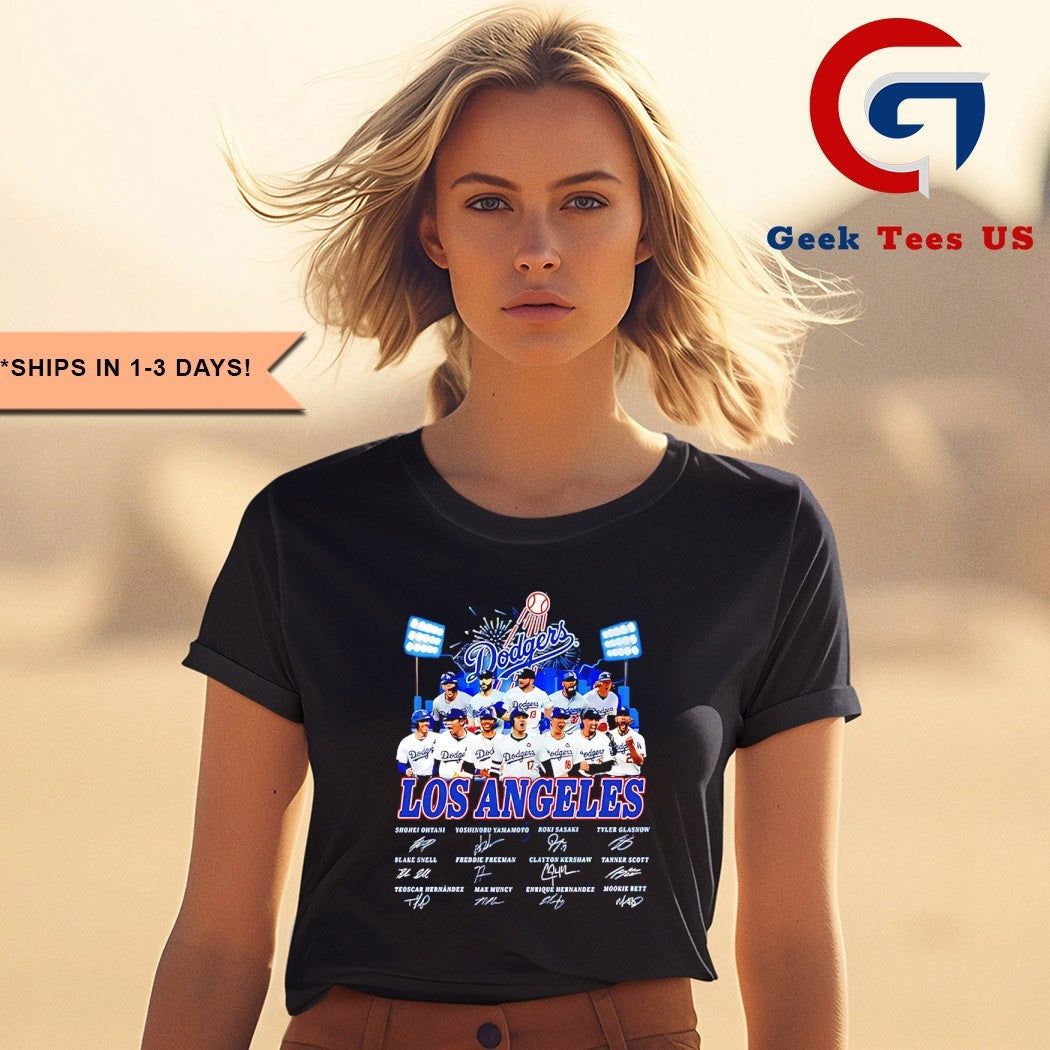 2025 World Series NLCS Champions Los Angeles Dodgers MLB signature shirt