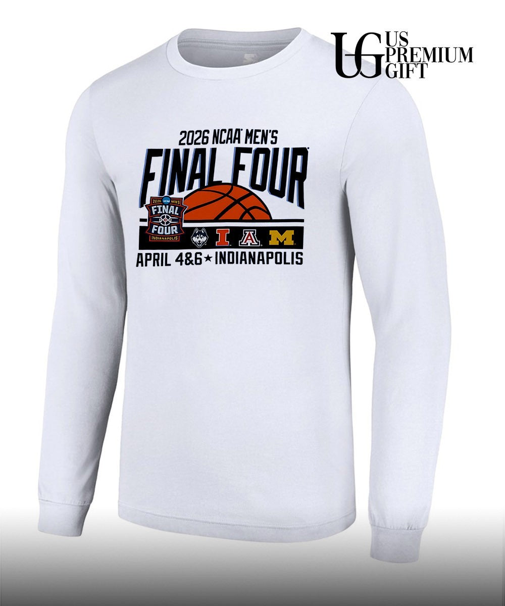 2026 Final Four NCAA Men’s basketball 4 Team April Indianapolis shirt