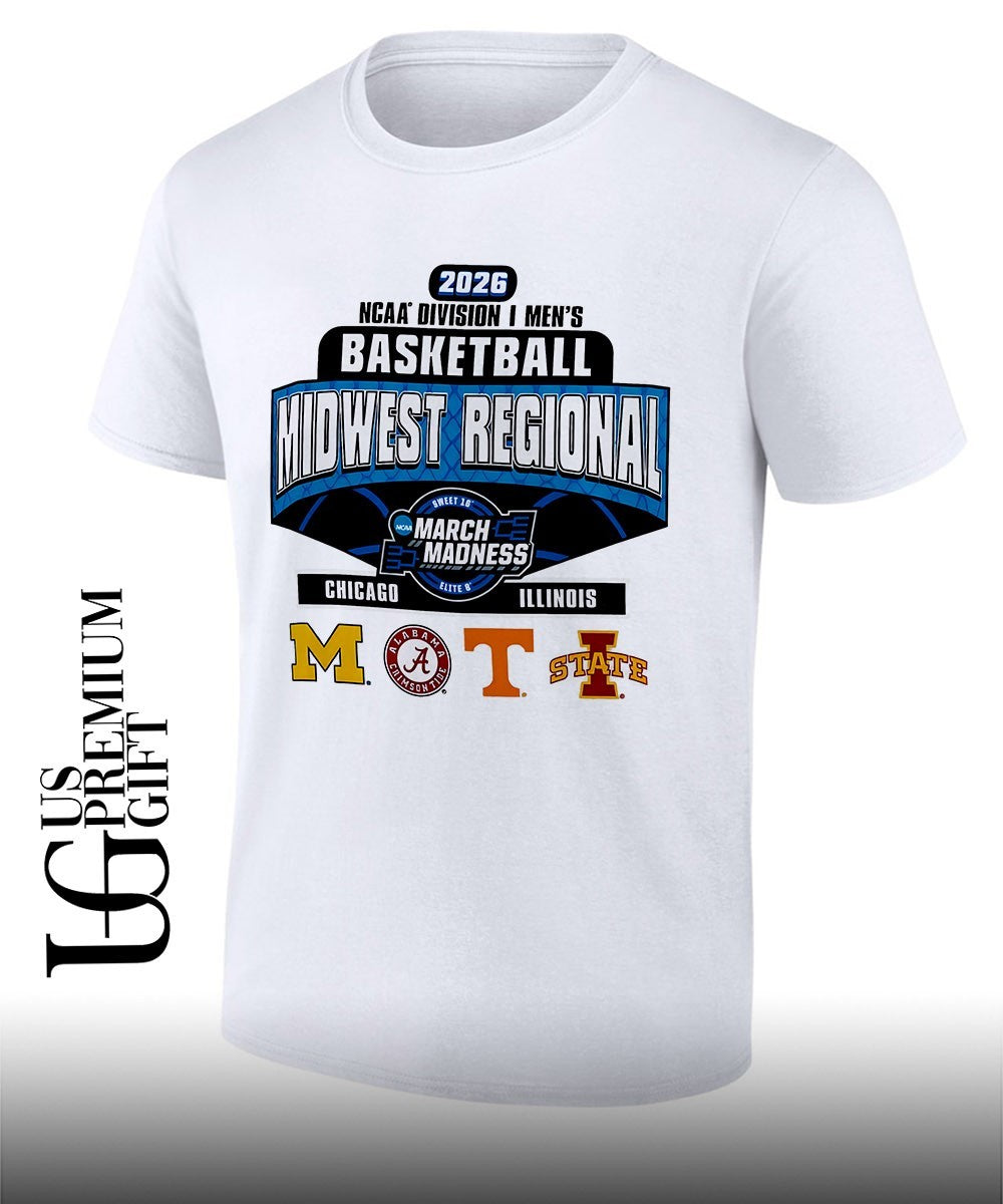 2026 NCAA Division 1 Men’s basketball Midwest Regional March Madness Sweet 16 Chicago Illinois shirt