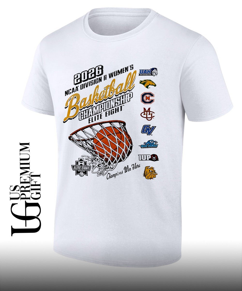 2026 NCAA Division II Women’s Basketball Championship Elite Eight Win Here logo shirt