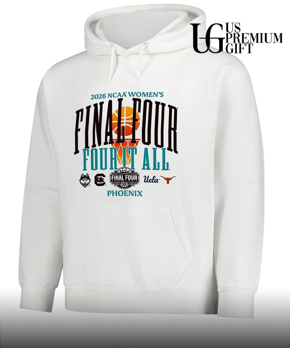 2026 NCAA Women’s Four It All Final Four Phoenix logo shirt