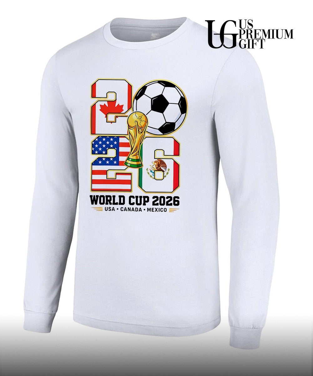 2026 World Cup Soccer USA Canada Mexico Host Nations shirt