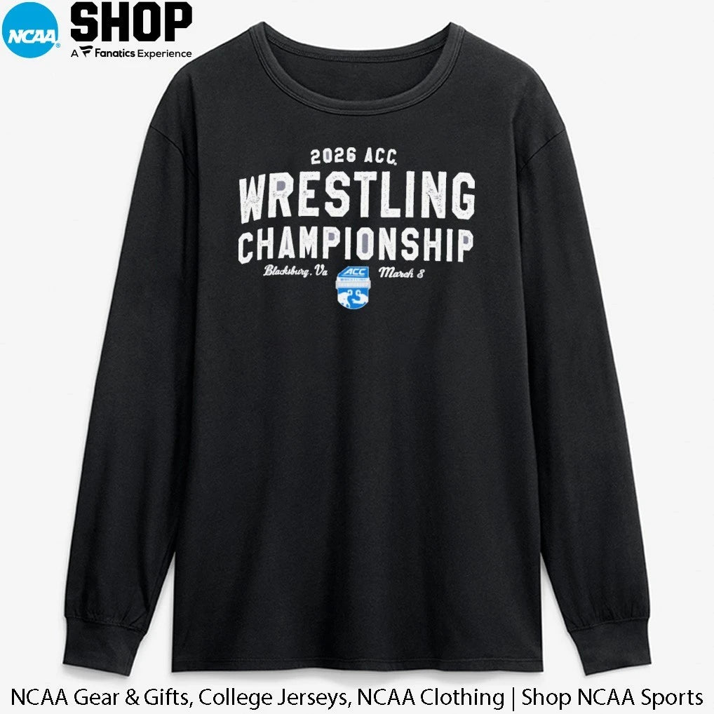 2026 ACC Wrestling Champions Blacksburg Va March 8 T-Shirt