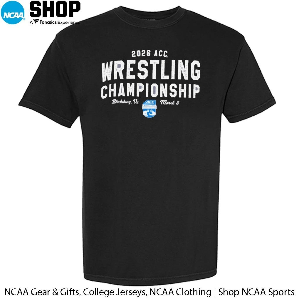 2026 ACC Wrestling Champions Blacksburg Va March 8 T-Shirt