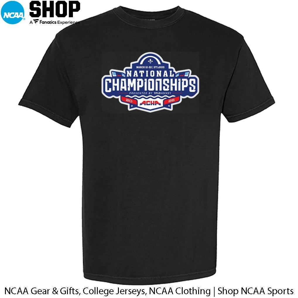 2026 ACHA National Champions March 12-22 St Louis Logo T-Shirt