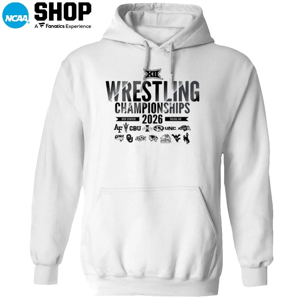 2026 Big 12 Wrestling Championships Box Center Tulsa Ok T-Shirt