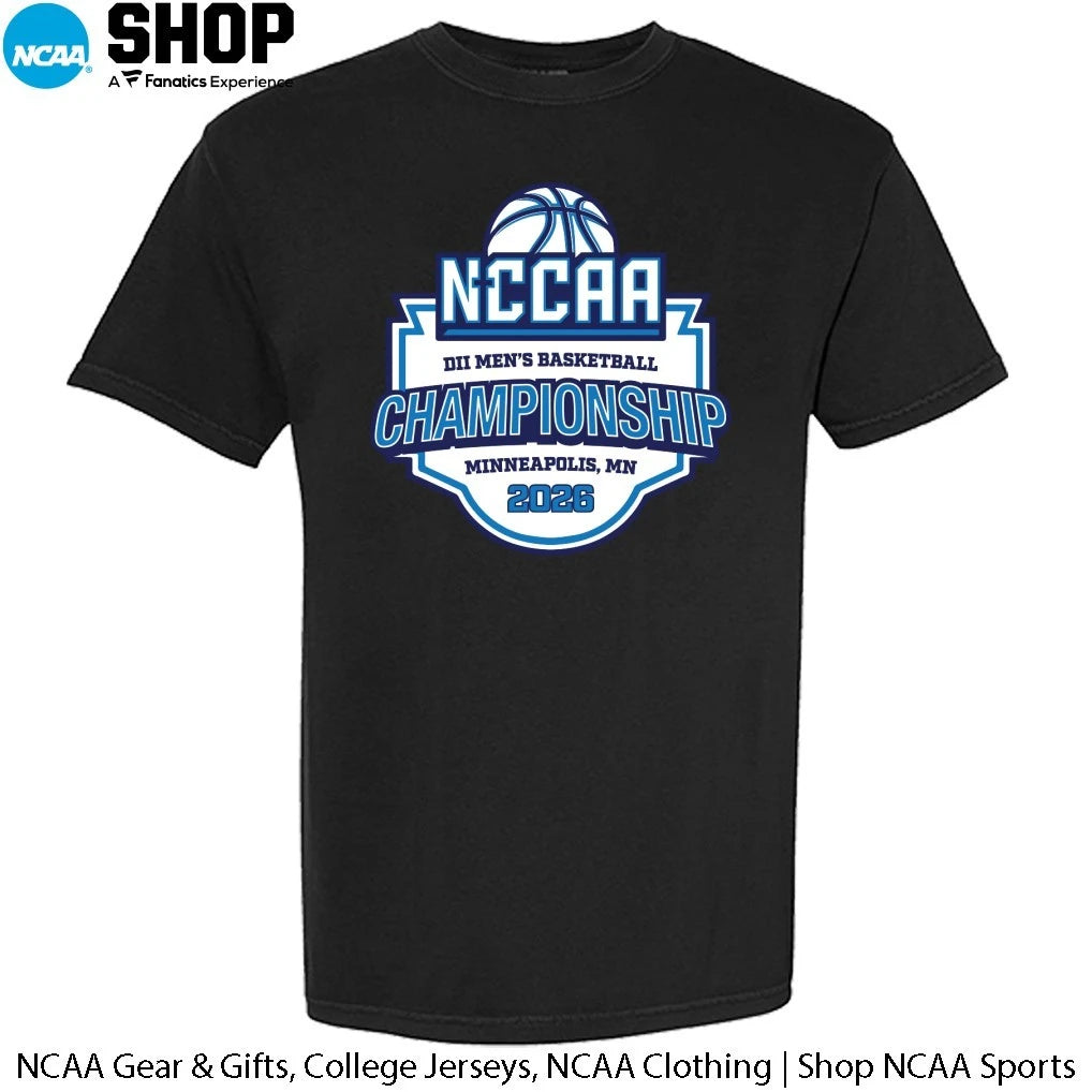 2026 NCCAA DII Men’s Basketball Championship Minneapolis Mn Logo T-Shirt