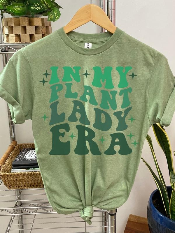 #205 - In My Plant Lady Era - Print Unisex Crew neck Tee T-shirt Hoodie, Sweatshirt | HypeDripTees.com
