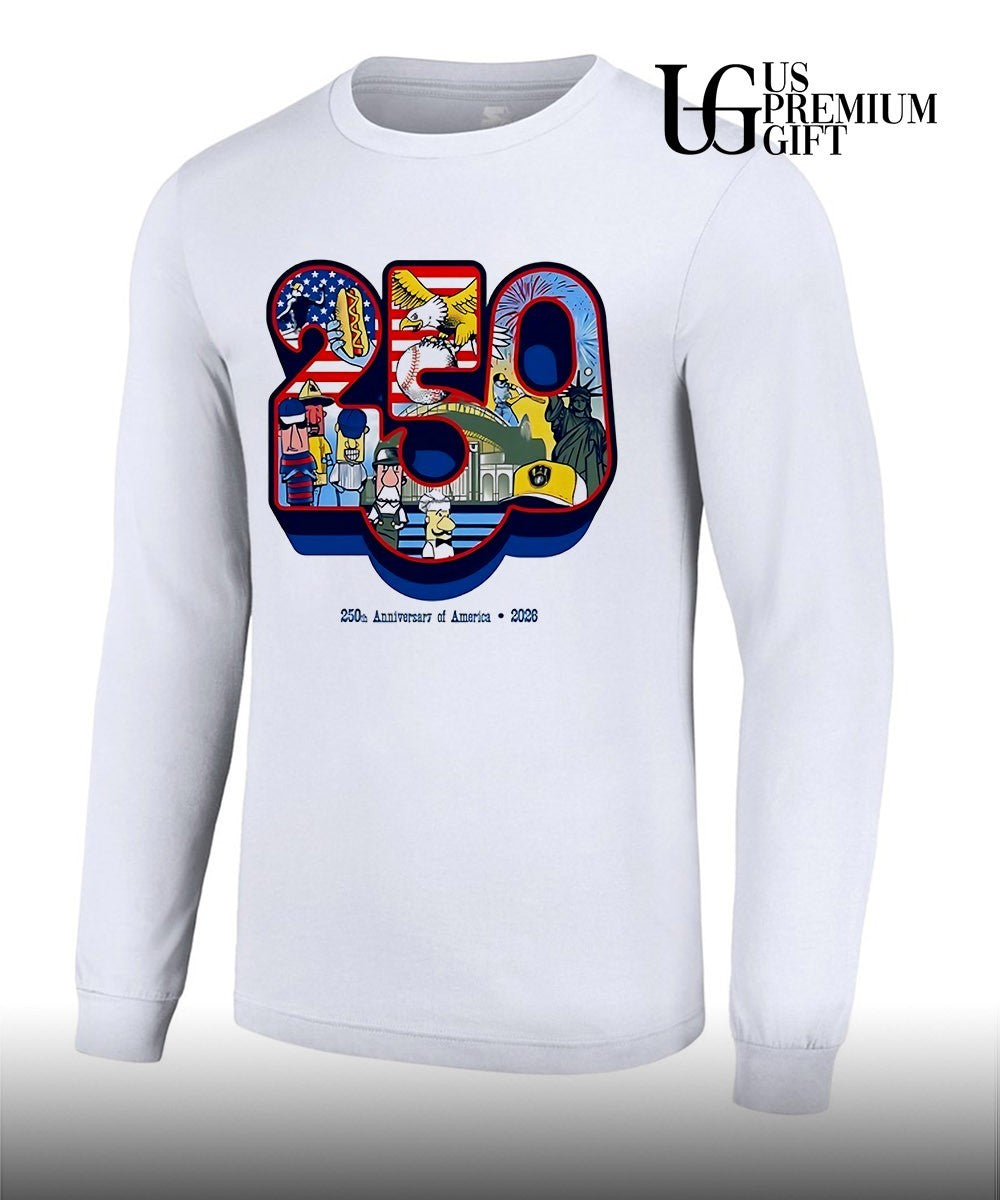 250th Anniversary Of America Night America’s Pastimes 2026 Brewers shirt