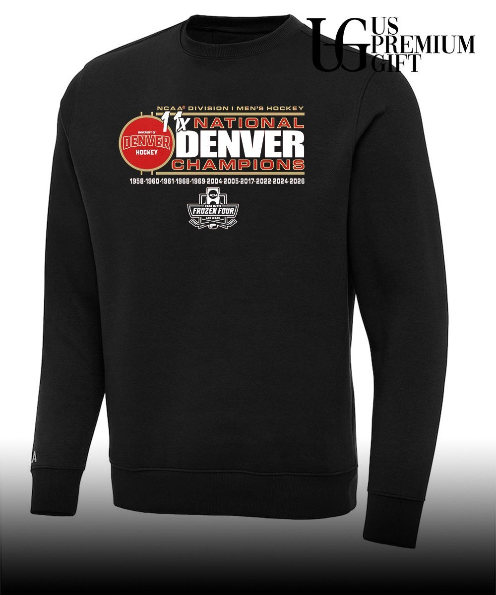 Denver Pioneers 11-Time NCAA Frozen Four Men’s Ice Hockey National Champions shirt