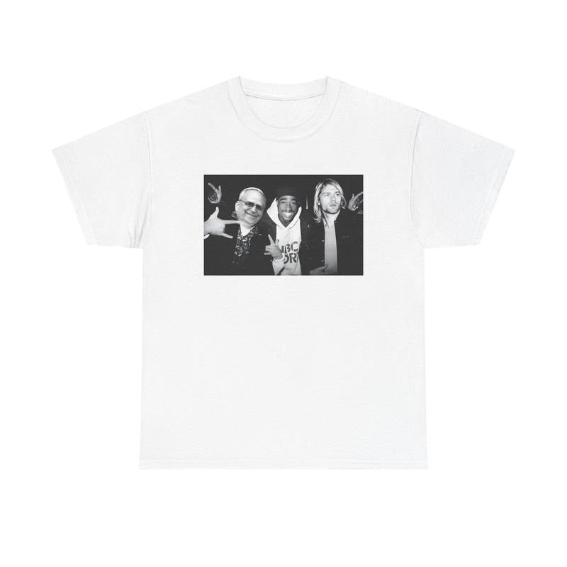 2PAC Pope Leo XIV Kurt Cobain Tshirt, Funny Tshirt, Rap Shirt Hoodie, Sweatshirt | HypeDripTees.com