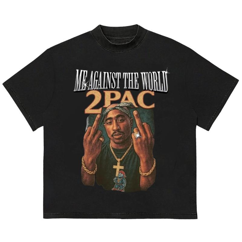 2Paccc Me Against the World T-Shirt Retro Graphic Classic Sport T-Shirt Hoodie, Sweatshirt | HypeDripTees.com