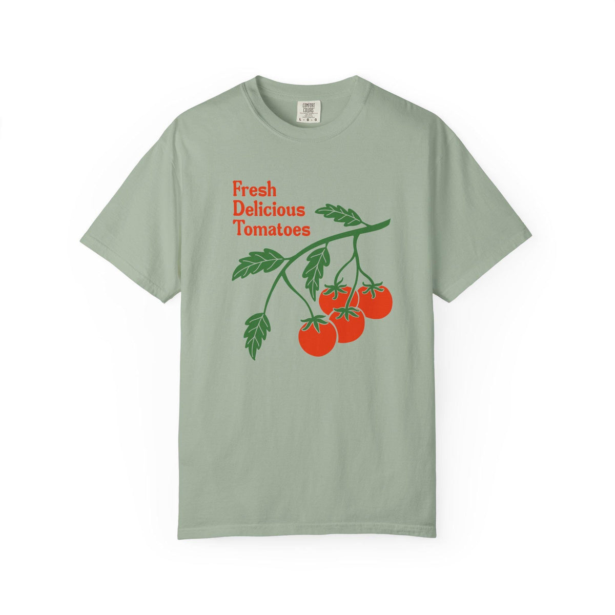 Fresh Delicious Tomatoes Tomato Vine Red Green Produce Tee Fdt (4)