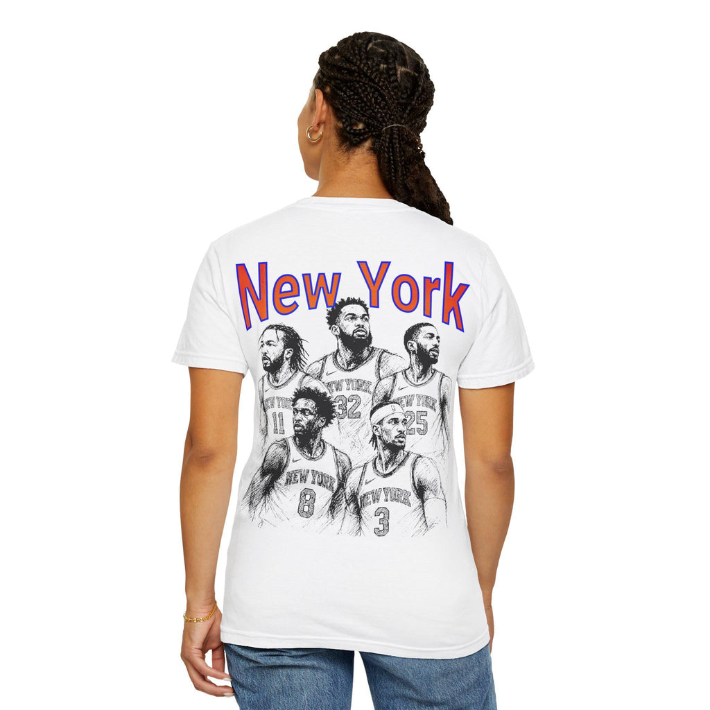 York Finals Nyc Basketball Fan Tee Playoff Basketball Orange Blue Game Day Sports (4)