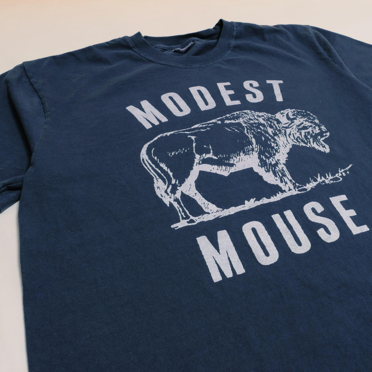 Modest Mouse Buffalo Band Tee Ultra Faded Post Punk American Indie Alternative Rock Roll Heavyweight Lonesome Crowded West Med (4)