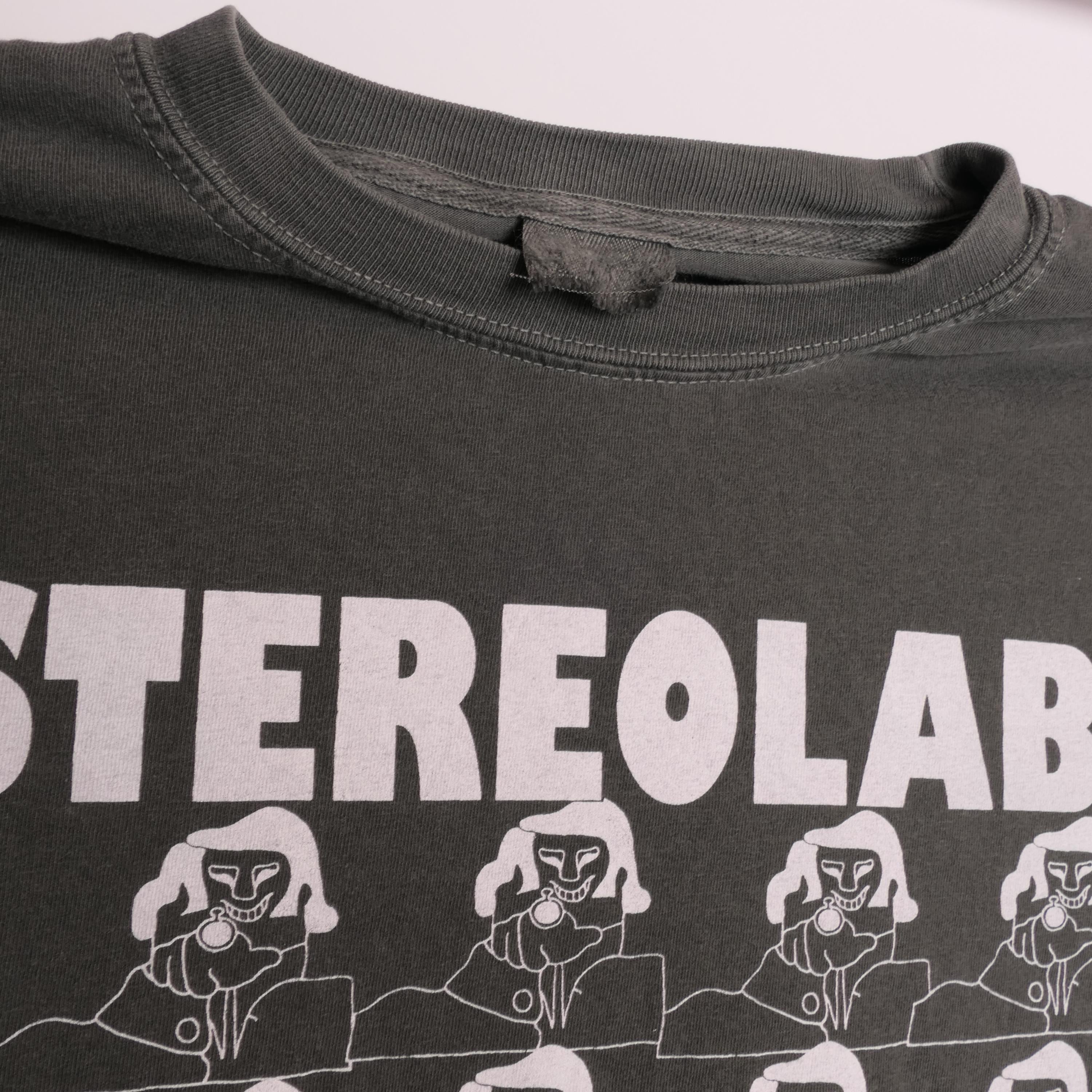 Stereolab French Disko Tee Peng Cliff Super 45 French Paris France Electronic Art Music Pop Band Tour Heavyweight Faded Xl (4)