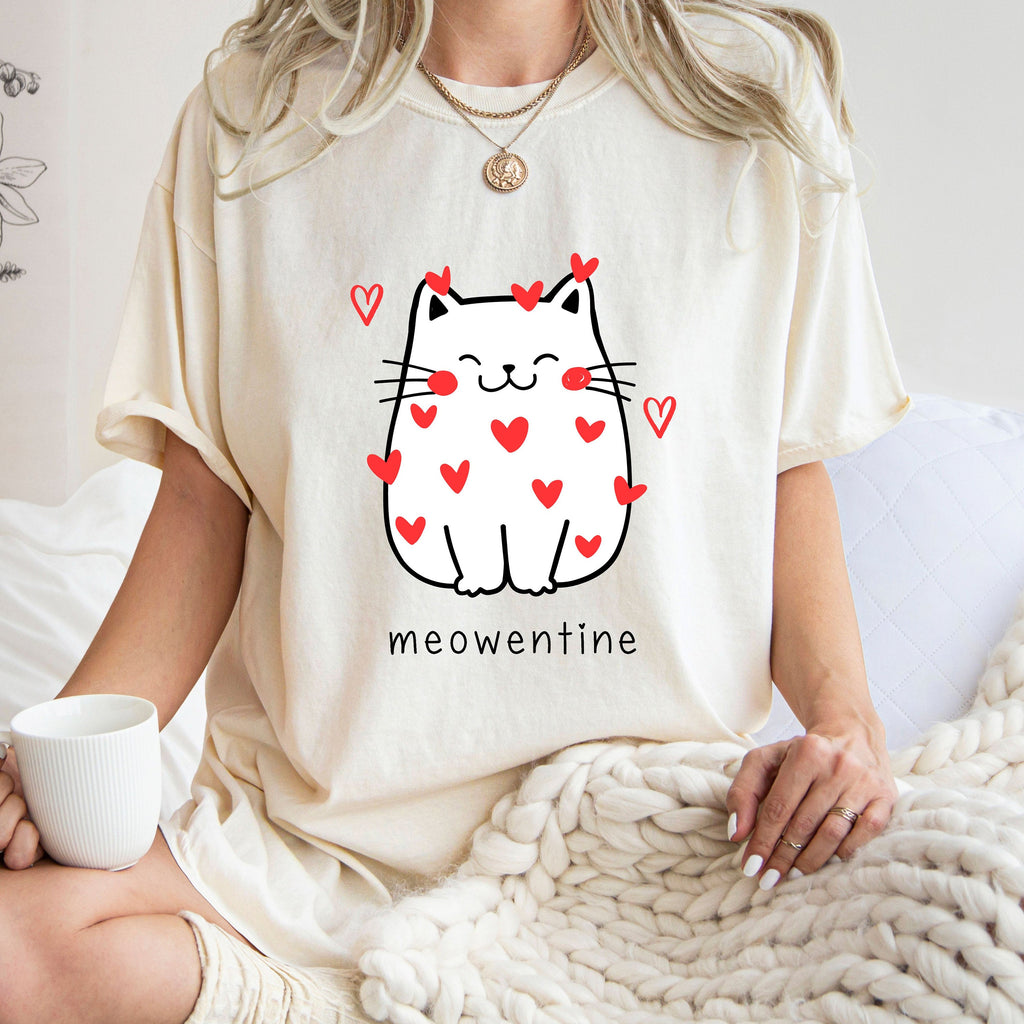 Comfort Colors Cat Valentine Valentines Day Meowentine Valentine Valentine Valentine Ca (4)