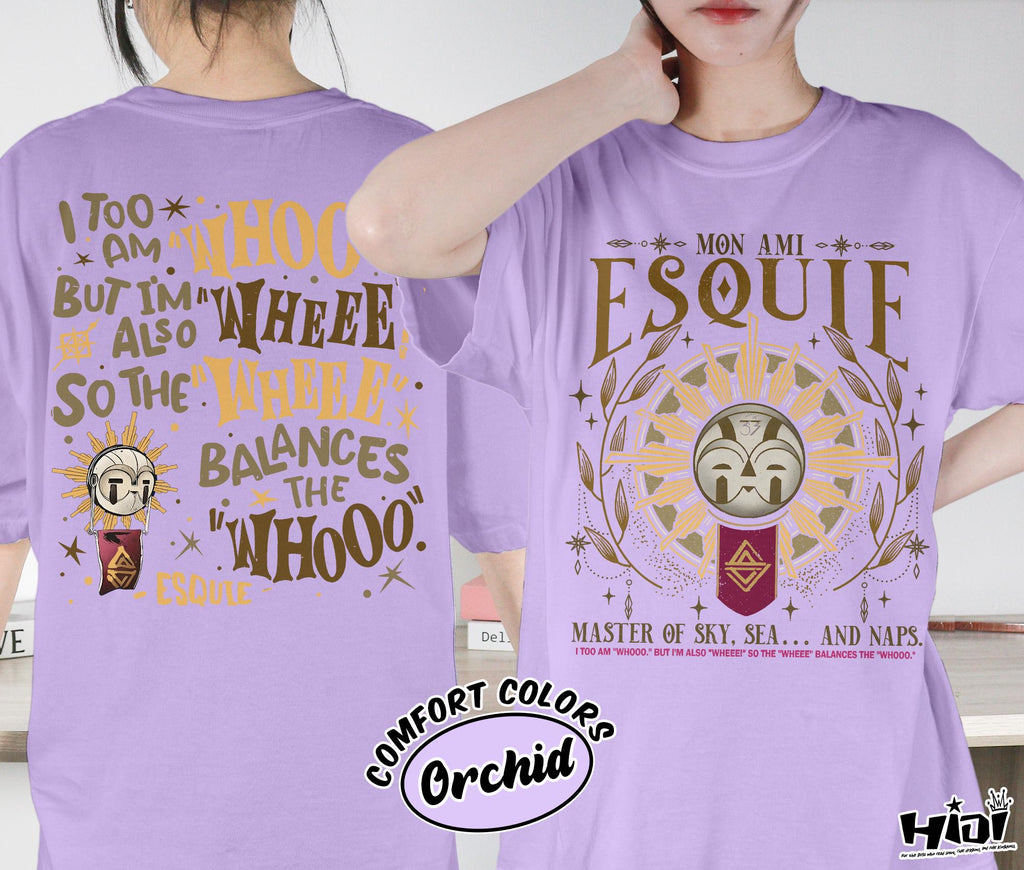 Esquie Clair Obscur Expedition 33 Comfort Colors Game Tee Expedition 33 Double Sided Esquie Gamer Tee (4)