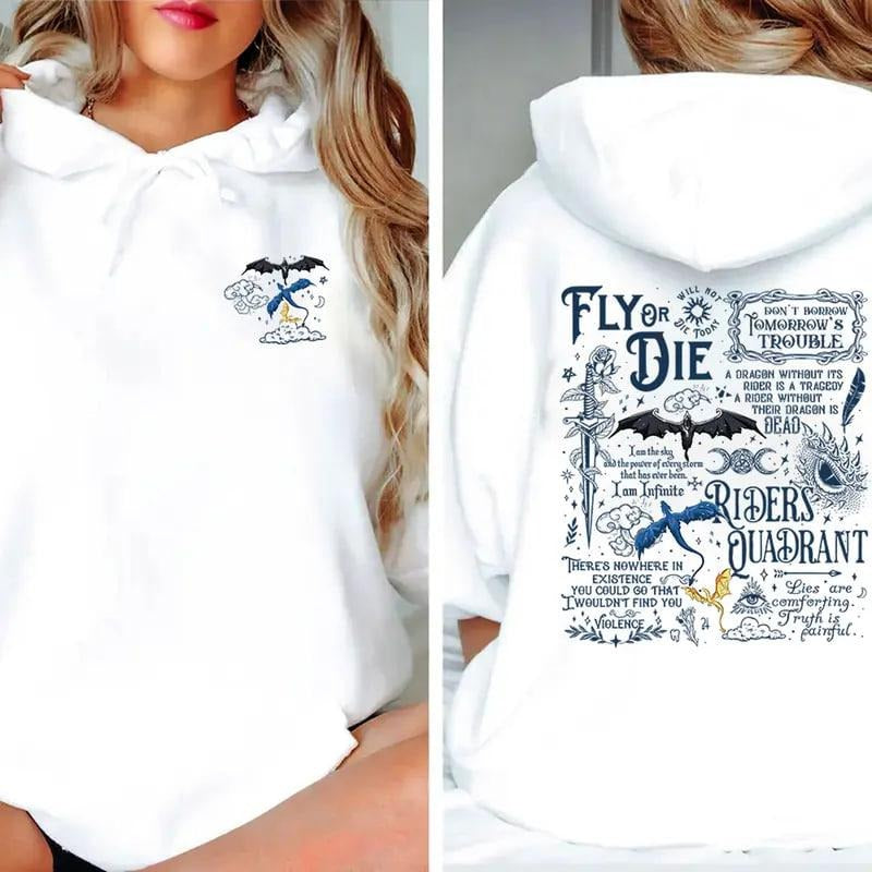 3 Dragons Of Fourth Wing Riders Quadrant Sweatshirt, Fourth Wing Sweatshirt, Dragon Riders Shirt Hoodie | HypeDripTees.com