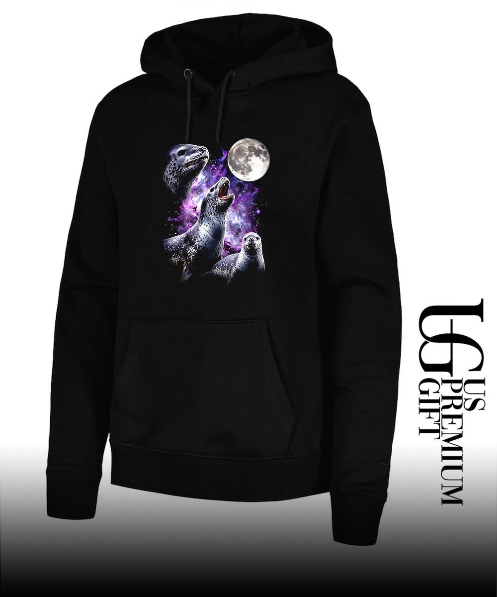 3 seals howling at the moon shirt