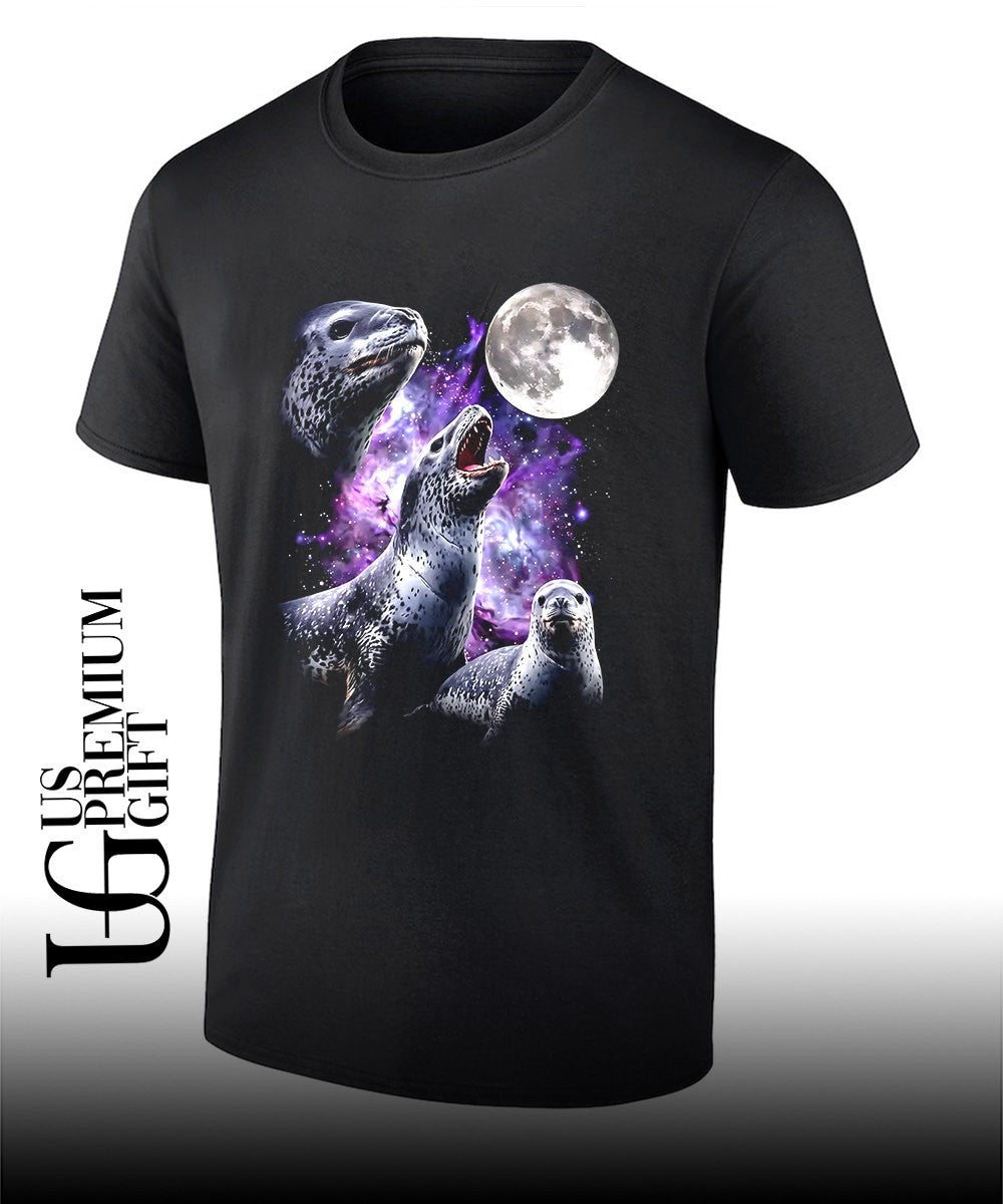 3 seals howling at the moon shirt