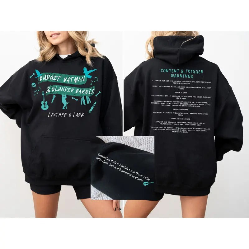 3-sided Bookish Hoodie, Butcher & Blackbird Sweatshirt, Smut Gift Book Sweatshirt, Dark Romance, Romantasy T-Shirts