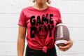 Game Day Football Helmet Printed Tee