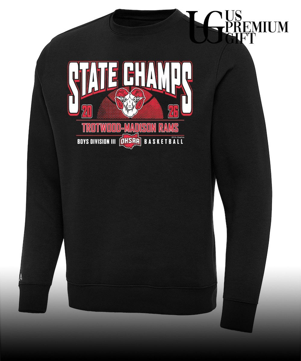 Trotwood-Madison Rams 2026 OHSAA Boys Basketball D3 State Champions shirt