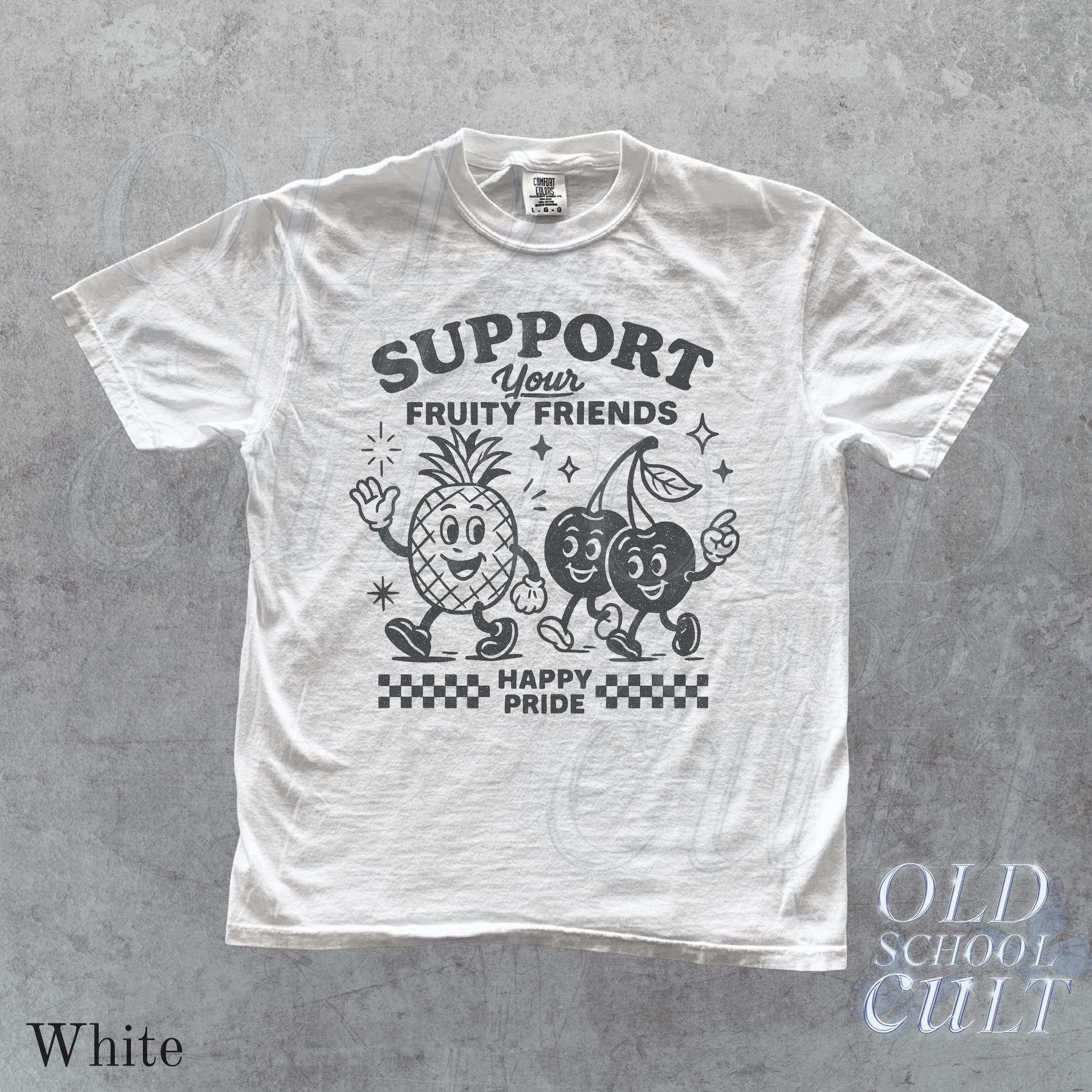 Fruity Friends Lgbtqia Pride Gay Rights Pride Rainbow Pride Parade Lgbtq Support Lesbian Comfort Colors (5)