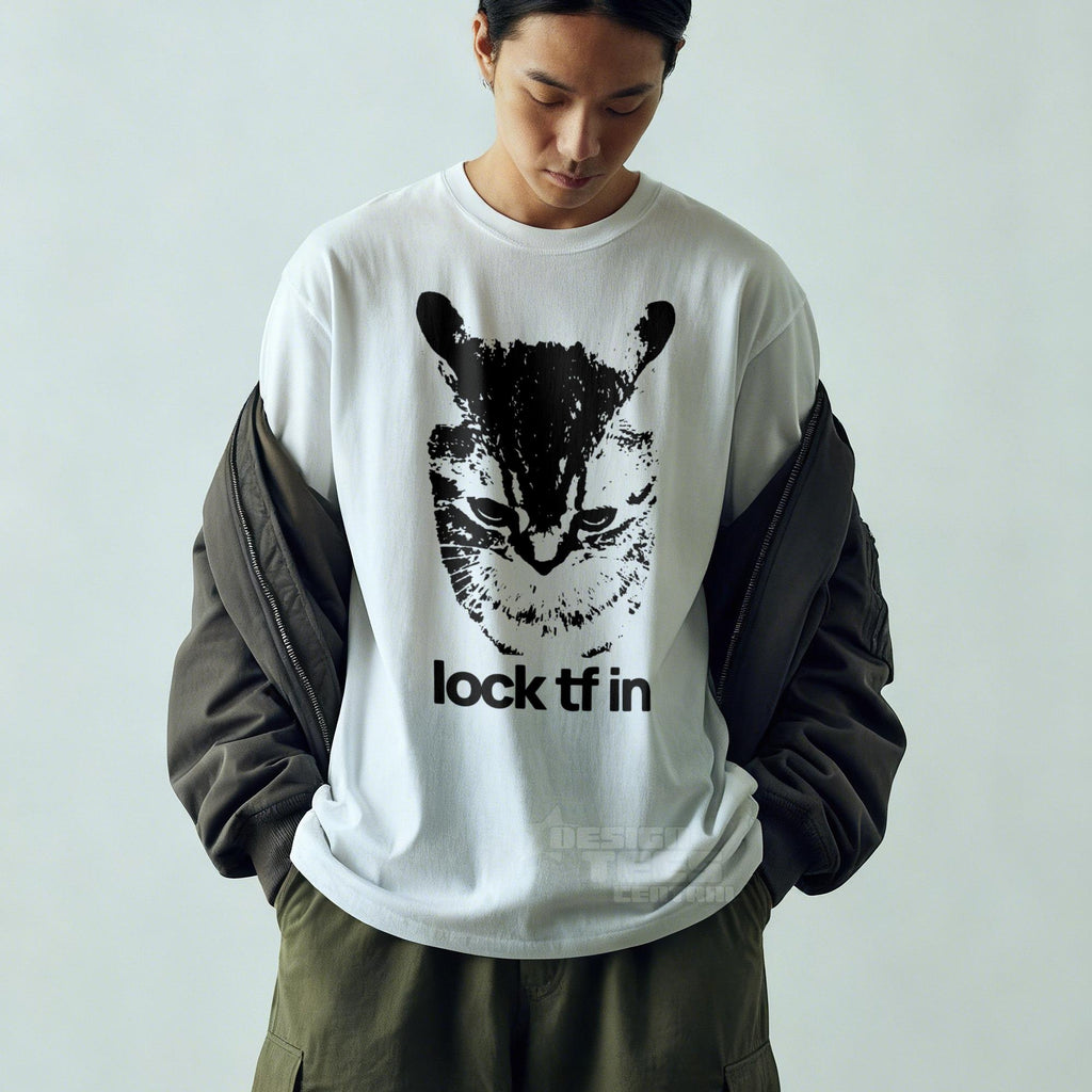 Lock Tf Cat Gen Meme Shitpost Y2k Unisex T-shirt, Sweatshirt, Hoodie (5)