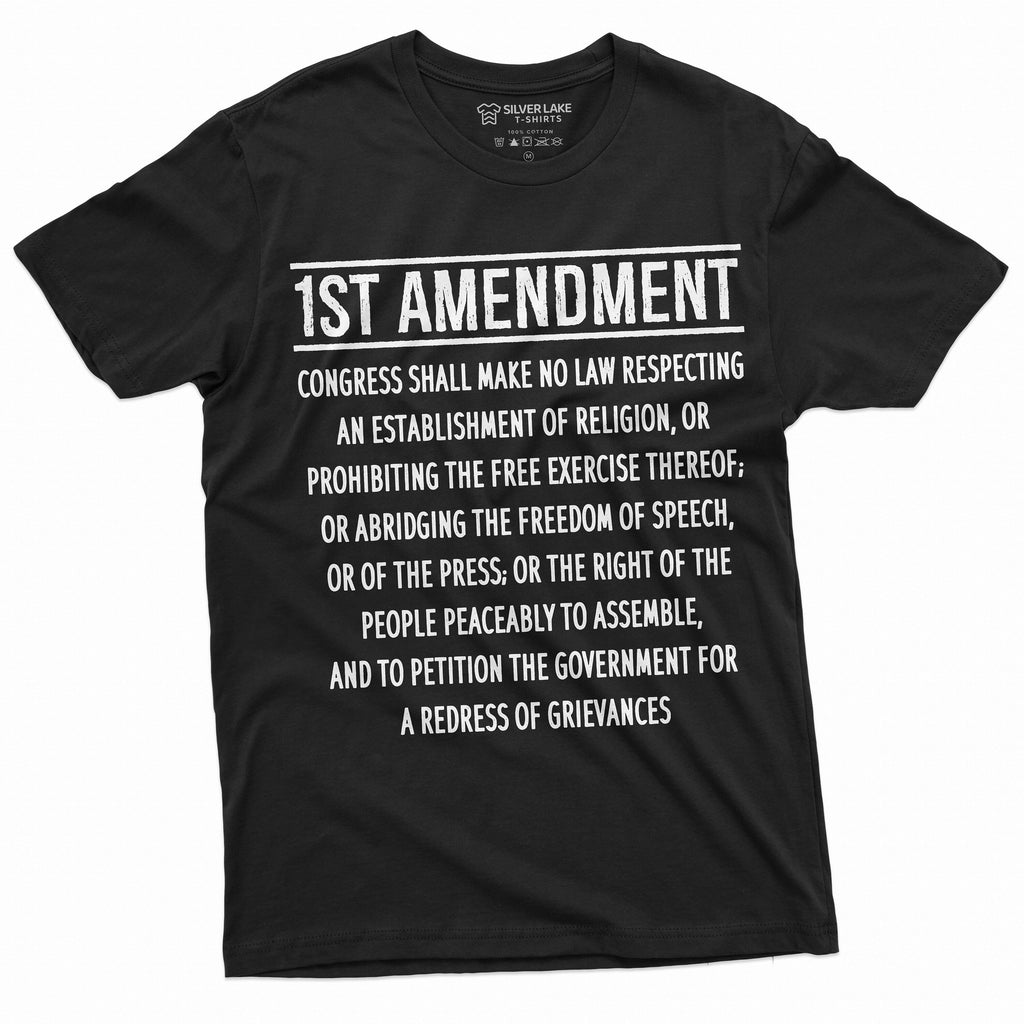 Patriotic Constitution 1st Amendment Freedom Speech Democracy Usa 4th July Tee (5)