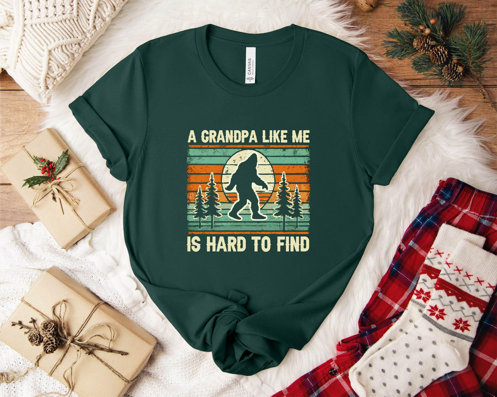 Grandpa Bigfoot Retro Sasquatch Tee Unisex T-shirt, Sweatshirt, Hoodie (5)