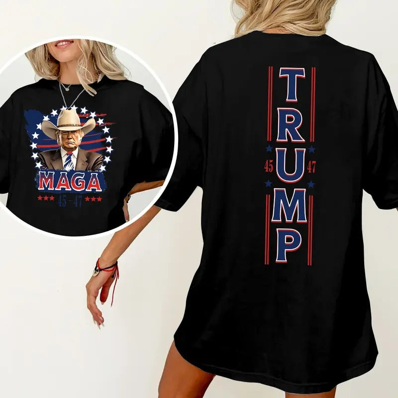 45 47 Maga Trump Shirt, Trump Supporter Sweatshirt, Take America Back, Trump 2024 Shirt Hoodie | HypeDripTees.com