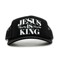 Jesus Is King Foam Trucker - Black