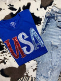 Sale USA Patriotic 4th of July Short Sleeve
