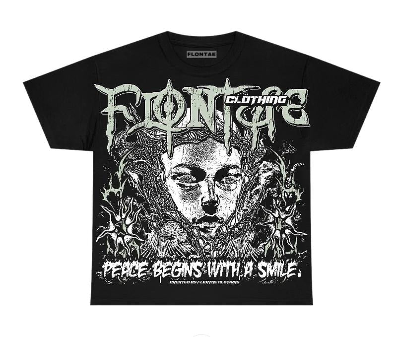 4s Seafoam Flontae T-Shirt Keep Peace Graphic Tee Cotton Y2K Clothing Top Streetwear Hoodie, Sweatshirt | HypeDripTees.com