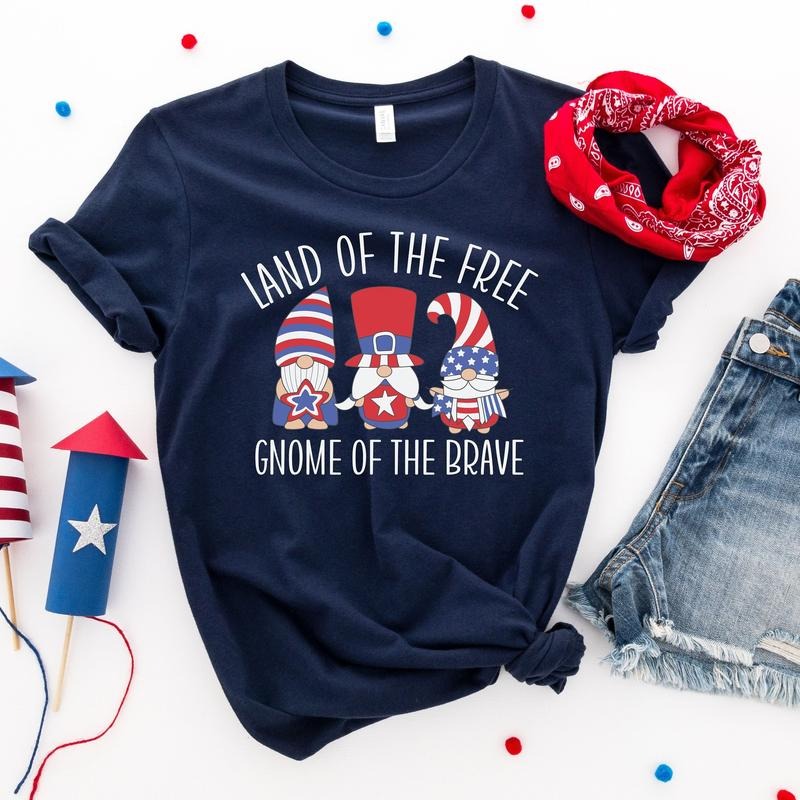 4th July Shirt Womens 4th July Gnome Shirt Gnome Fourth Of July Shirt Cute 4th Of July Shirt Patriotic Shirt Funny 4th Of...