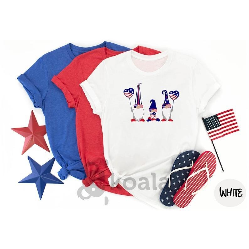 4th of July Gnomes Shirt, 4th of July Gift, Gnome Shirt, Independence Day Gift, 4th of July Shirt, Patriotic Shirt,...