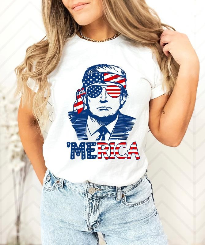 4th of July Shirt,Trump 'Merica Shirt,Trump Shirt,4th of July Shirt,American Shirt Hoodie, Sweatshirt | HypeDripTees.com
