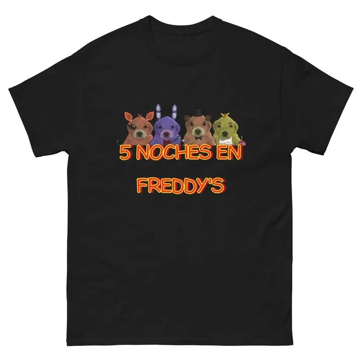 5 Noches En Freddy's Tee, Unisex T shirt Menswear Cotton Tshirt T-Shirt Top Hoodie, Sweatshirt | HypeDripTees.com