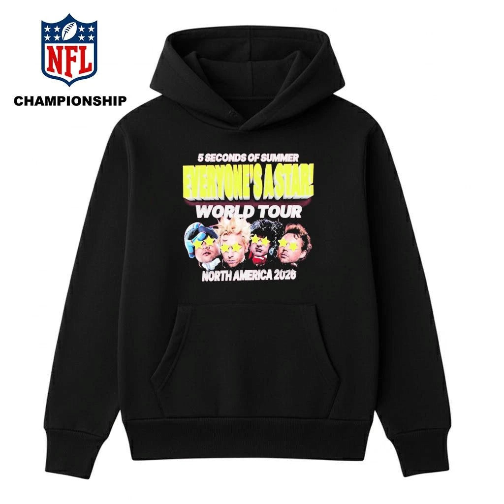 5 Second Of Summer 2026 Tour Everyones A Star North America World Tour Shirt