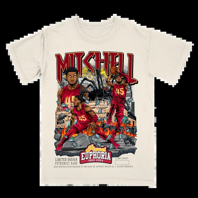 Donovan Mitchell  Tee | Vintage Tee Graphic T-Shirt Sweatshirt Hoodie | Sport Tee - Gift For Fan #/500 | HypeDripTees.com